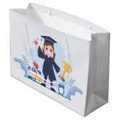 schattig jaar Afstuderen school Groot Cadeauzakje (Achterkant Gekanteld)