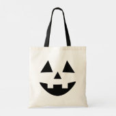 Schattig Jack O Lantern Pompoen Gezicht Halloween Tote Bag (Achterkant)
