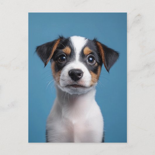 Schattig Jack Russell Terrier Puppyportret Briefkaart (Voorkant)
