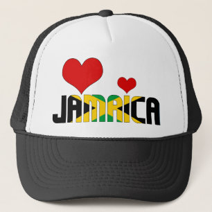 Schattig Jamaica Vlaggenharten Patriottisch Trucker Pet