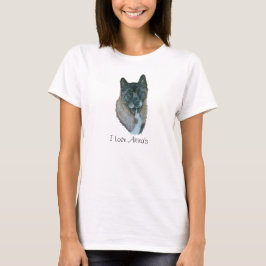 Schattig Japans Akita Hondenportret Realistische k T-shirt