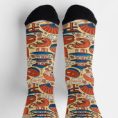 schattig Japans gevlekt voedsel Sokken (Top)