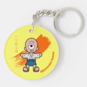 Schattig Japans Monster Hitotsume-kozo Sleutelhanger (Achterkant)
