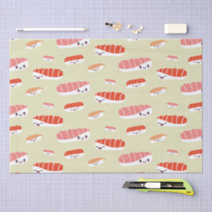Schattig Japans Sushi Nigiri Patroon Tissuepapier