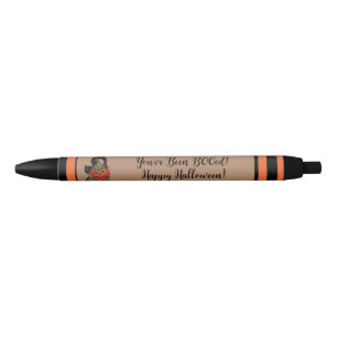 Schattig Je Bent Ge-Boo-ed Halloween Zwarte Kat Inkt Pen
