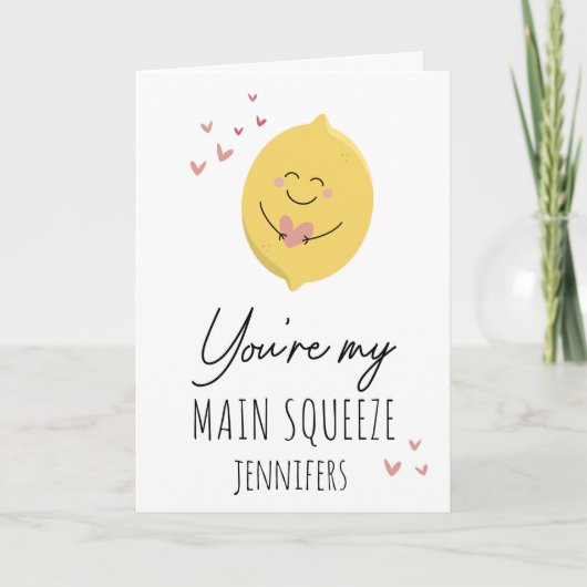 Schattig Je Bent Mijn Hoofdprijs Funny Valentijnsd Kaart (Voorkant)