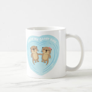 Schattig Je Bent Mijn Otter Andere Helft Liefde Pu Koffiemok