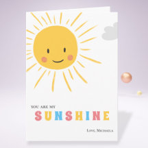 Schattig Je bent mijn Zon Illustratie