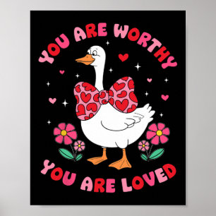 Schattig Je Bent Waardig Domme Gans Je Wordt Gelie Poster