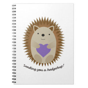 Schattig je een hedgehug hedgel sturen notitieboek