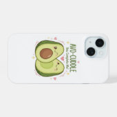 Schattig Je Maakt Me Compleet Kawaii Avocado Koppe iPhone 15 Case (Achterkant horizontaal)