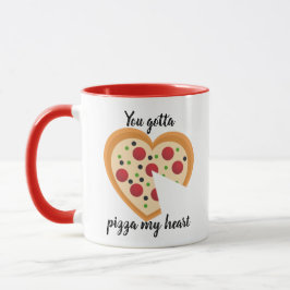 Schattig Je Moet Een Pizza Van Mijn Hart Punt Mok