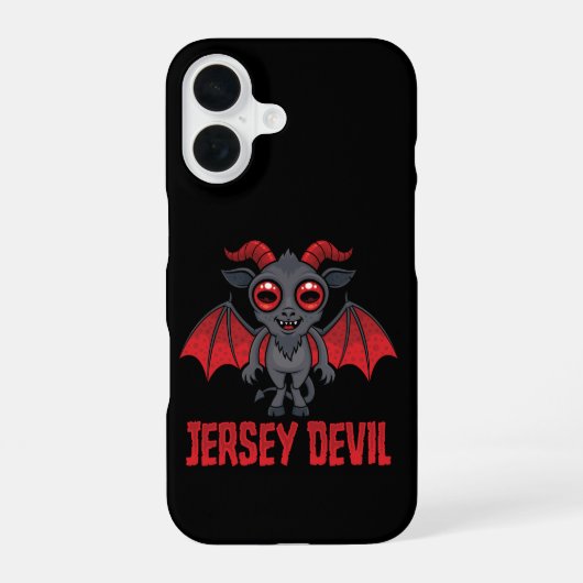 Schattig Jerseyduivel van de Pine Barrens iPhone 16 Hoesje (Achterkant)