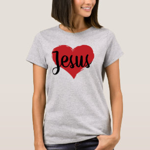 schattig JESUS HEART T-shirt