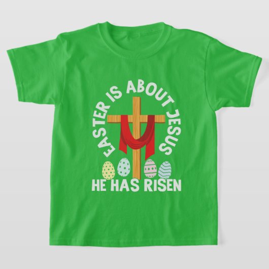 schattig Jezus Paaskruis T-shirt (Laagn)