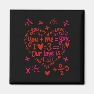 Schattig Jij Plus Mij Wiskunde Liefde Vergelijking Magneet