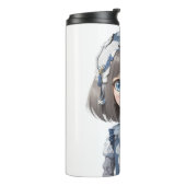 Schattig jong meisje - anime thema thermosbeker (Gedraaid links)