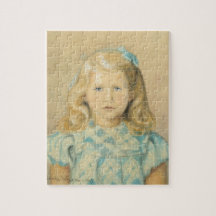 Schattig Jong Meisje Met Blond Haar