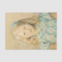 Schattig jong meisje met blond haar