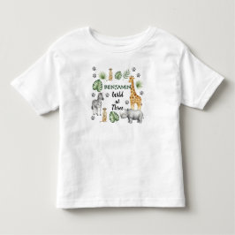 Schattig Jungle Dier 3e Verjaardag Kinder Shirts