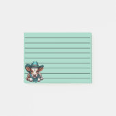 Schattig kalf in Cowboy Pet en Bandana Post-it® Notes (Voorkant)