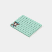 Schattig kalf in Cowboy Pet en Bandana Post-it® Notes (Schuin)