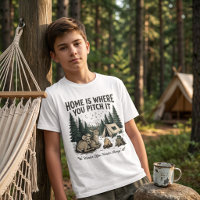 Schattig Kampeerend Hert Kinderen Vintage