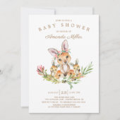 Schattig Kangaroo Mam & Babies Twins Baby shower Kaart (Voorkant)
