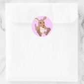 Schattig Kangaroo Ronde Sticker (Tas)