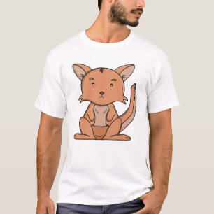 Schattig kangoeroe Schattig Kawaii Australisch die T-shirt