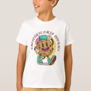 Schattig karakter van chocoladestukjeskoekje – Gra T-shirt