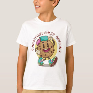 Schattig karakter van chocoladestukjeskoekje – Gra T-shirt