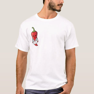 Schattig Karakter van een Chilipeper Dokter T-shirt
