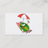 schattig karakter van watermeloenen met sap visitekaartje (Achterkant)