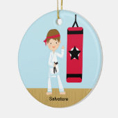 Schattig karate Boy Ornament (Links)