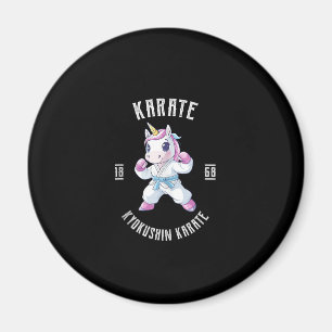 Schattig Karate Eenhoorn Martial Arts - Karate Een Magneet