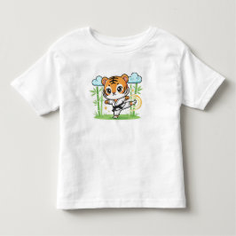 Schattig Karate Tijger Kinderontwerp Kinder Shirts