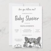 Schattig kat Baby shower Genderneutraal Kaart (Voorkant)