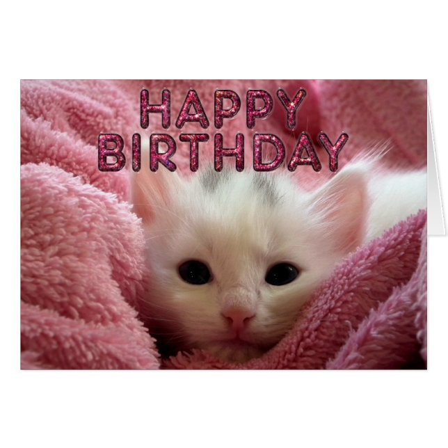 Schattig kat blijf warm (Voorkant Horizontaal)