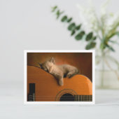 schattig kat briefkaart (Staand voorkant)