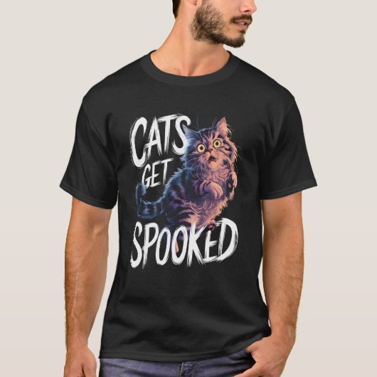 Schattig kat humor ontwerp t-shirt (Voorkant)