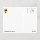 Schattig kat ijs briefkaart (Achterkant)