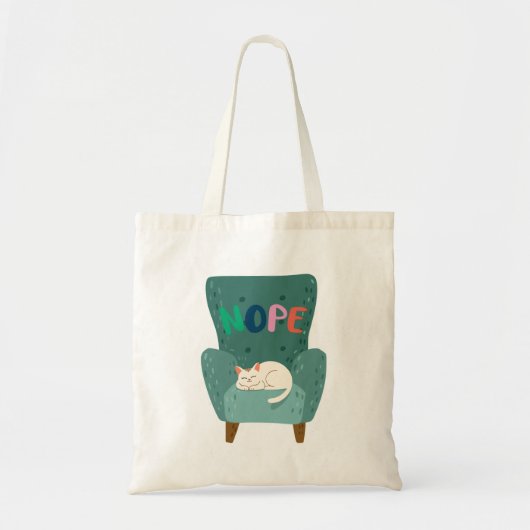 Schattig Kat Lome Stemming Design Tote Bag (Voorkant)