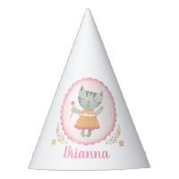 Schattig kat meisje verjaardagsfeestje Pet