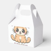 schattig kat miauw bedankdoosjes (Achterkant)