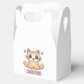 schattig kat miauw bedankdoosjes (Geopend)