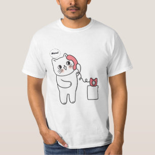 schattig kat miauw t-shirt
