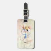 Schattig Kat op Bokeh Bagagelabel (Voorkant verticaal)