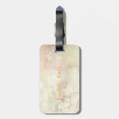 Schattig Kat op Bokeh Bagagelabel (Achterkant verticaal)