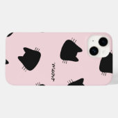 schattig kat patroon iPhone 14 hoesje (Achterkant (horizontaal))